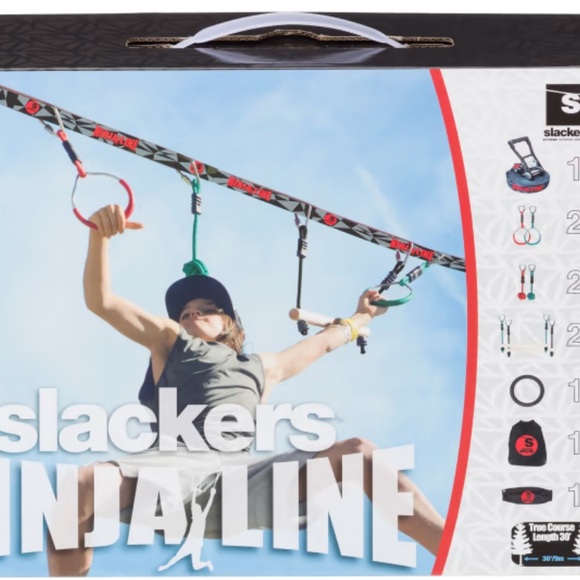 Other - NEW IN BOX: Slackers 36’ Ninja Line Obstacle Course Kit